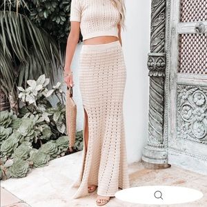 Maxi Skirt- Beige